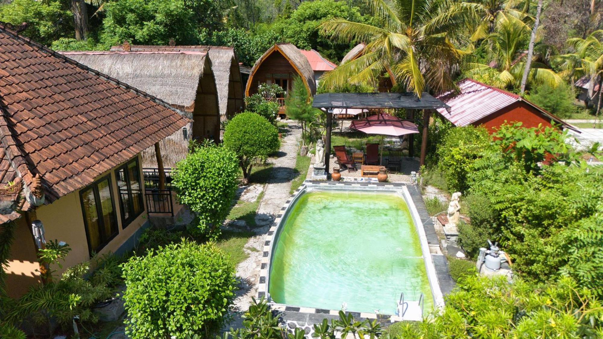 Bunga Bungalows Gili Meno Exteriör bild