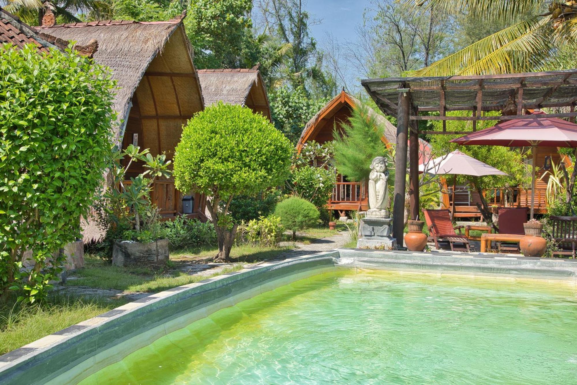 Bunga Bungalows Gili Meno Exteriör bild